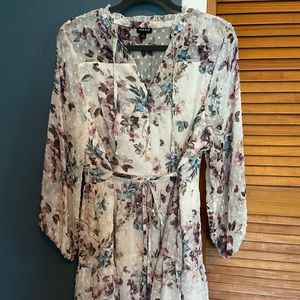 Torrid Long Sleeve Floral Dress